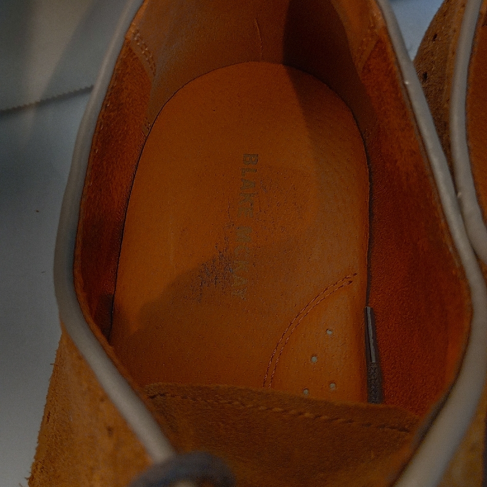 BRAND NEW Blake Mckay Carson Oxfords Men's Size 9.5 M Dark Tan - Picture 9 of 12